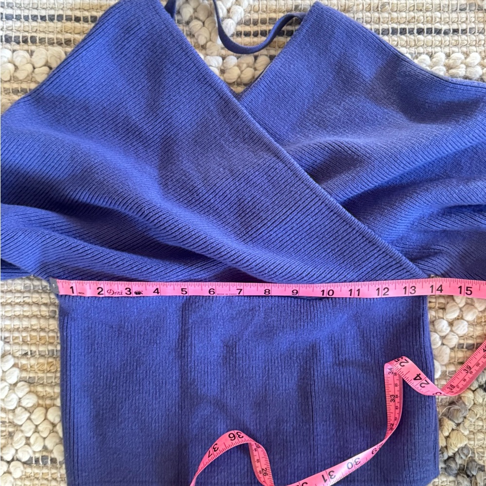 Zenana Off-the-Shoulder Purple Sweater - Picture 3 of 5